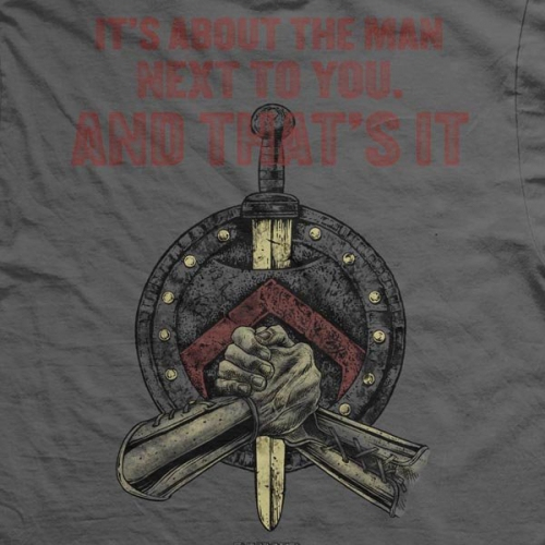 Футболка Ranger Up Spartan The Man Next to You фото